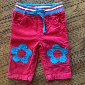 Baby Boden Corduroy Flower Pants